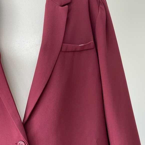 JustFab size 3X two way convertible zip one button blazer - Picture 13 of 16